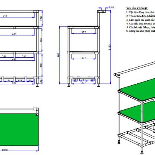 Bàn thao tác truyền sản xuất 